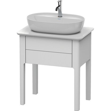 Meuble sous-vasque LUV 743x688x450mm blanc semi-brillant