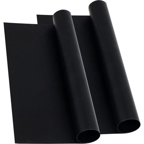 Set of 2 non-stick Teflon oven mats – 40 x 50 cm – maximum temperature 260 °C – easy to clean and reusable. (1/5)