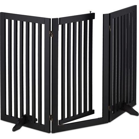 Barrera de seguridad ajustable para animales 92 x 78 x 2 cm uso en interiores anticaídas diseño elegante en metal gris 130011297 (1/5)