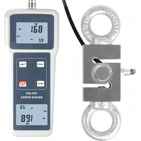 Jauge de force numérique Écran LCD Hand Grip Dynamomètre Digital Force Gauge FG-104 FG-107 1K/2K/5K/10K/20/50/100K Push Pull Tension Meter for Push Pull Load/Force Destructive Test Dynamomètre de haut (1/4)