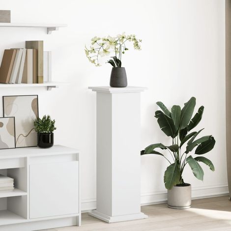 vidaXL Supporto Espositivo Portaoggetti Bianco 31x30x90 cm