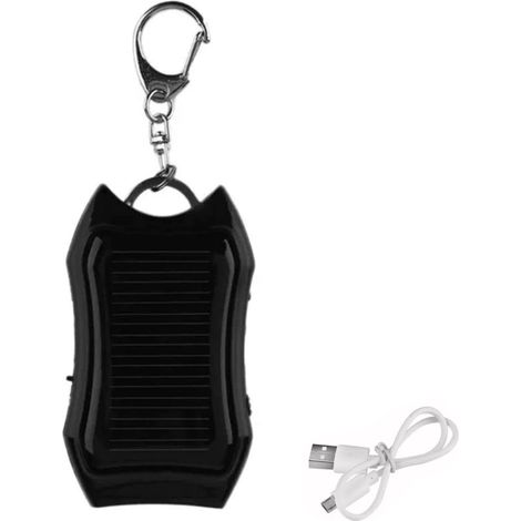 Chargeur solaire portable Power Bank Mini clé USB Lampe LED Torche Extérieur Batterie secours Téléphone (1/5)