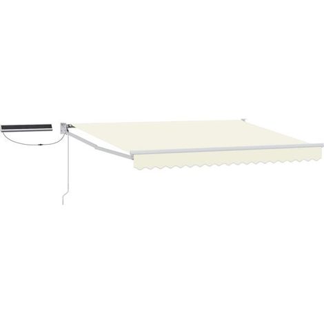 Store banne électrique rétractable, blanc cassé, 2,5 x 2 mètres (1/5)