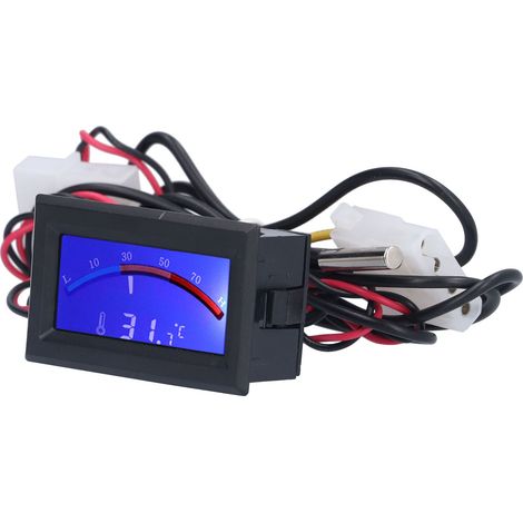 Digitales 5-V-Gleichstromthermometer mit NTC-Sensormodul TS-805-B, blaues Display, integrierter Metallsonde, präzise Temperaturmessung, 5-V-Netzteil, flächenbündig eingebautes Digitaldisplay (1/5)