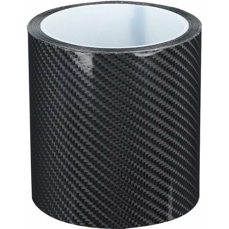 Autocollant Voiture Stickers Fibre de Carbone Film Adhésif Vinyle Auto à l'eau sans Bulle Imperméable Moto Véhicule Noir (10CM3M) (1/5)