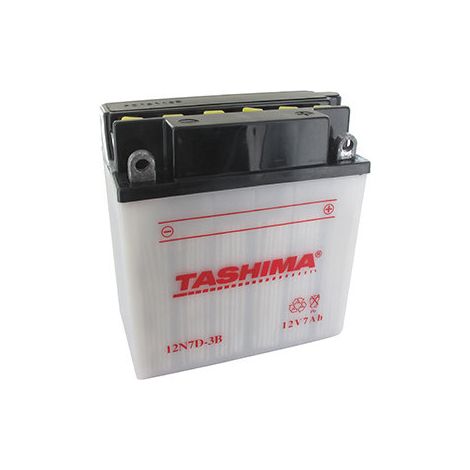 Batteria al Piombo Tashima 12V, 7Ah. L: 135, L: 75, H: 150mm, + a Destra Per Quad. (consegnata Senza Acido Separato). - Batteria da Installare E