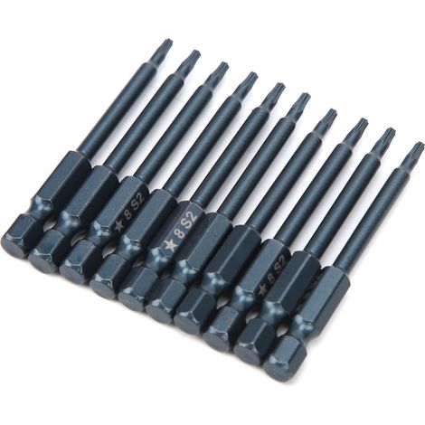 Pentagram-shaped screwdriver tip, S2 bit for mobile phone production line (S2 bit 65L×1/4H×pentagram-shaped 8-element blue laser printing double blister pack). (1/5)