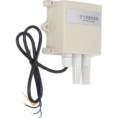 Feinstaubmessumformer, hochpräziser, wasserdichter Industrieluftqualitätssensor (IP65) für PM2,5 und PM10, 4–20 mA, 10–30 V DC