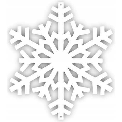 Weihnachtsanhänger mit Schneeflocke, durchbrochene Verzierung, Weiß