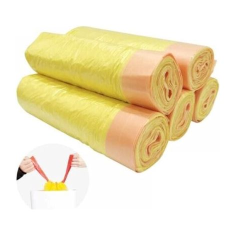 75 sacs poubelles 20L avec sac poubelle épaississant à cordon pour le bureau à domicile 45x50cm (1/4)