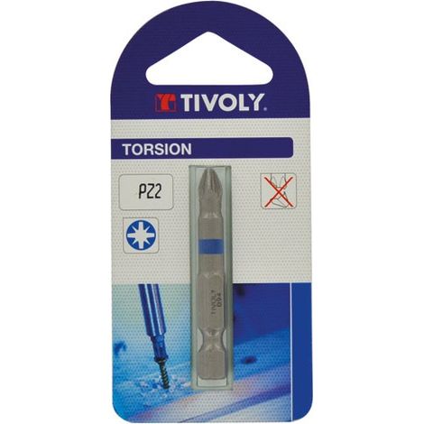 TIVOLY - Embout torsion PZ 2 longueur 50mm blister de 2 (1/2)