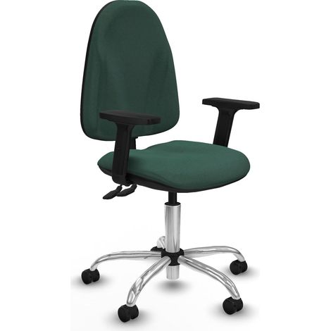 Piqueras y Crespo Silla de Oficina Moderna Verde Ajustable