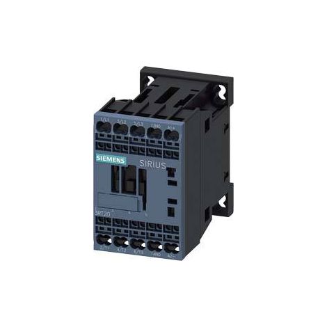 Contacteur de puissance triphasé S00 AC-3 7,5 kW / 400 V 1 NO 24 V CC, connexion à ressort 3RT2018-2BB41 (1/2)