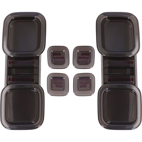 Dekoratives Lüftungsgitter-Abdeckungsset für Defender 110 L663 ab 2020 – Außen-Styling-Upgrade, transparent grau, 6-teilig, ABS (1/5)