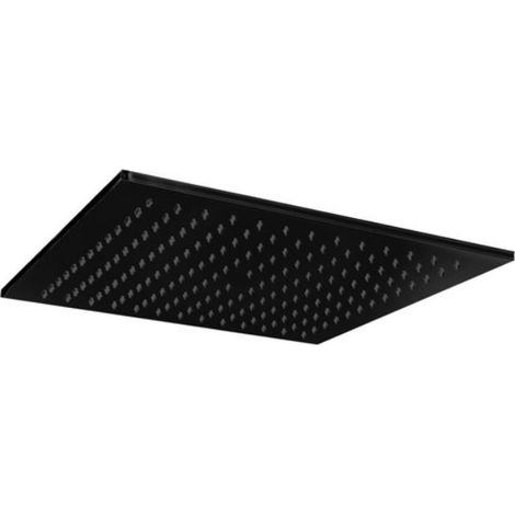 Duschkopf 30x30 cm "Quadro" Paffoni Syncro King ZSOF078NO  Metall - Mattschwarz