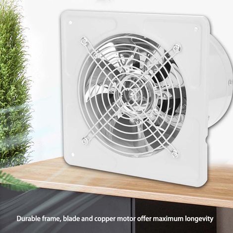 190 mm 40 W Wandventilator, geräuscharm, für Bad, Küche, Garage (Weiß) (1/5)