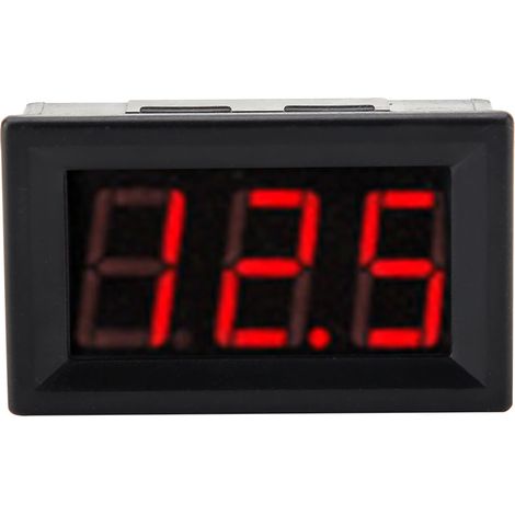 Voltmètre numérique à LED 3 fils 0,56" avec protection contre l'inversion de polarité DC 0-100 V (rouge) (1/5)
