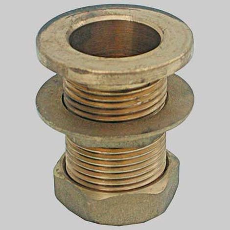 RACCORDO CON TAPPO PER CASSONE IN OTTONE - 3/4 Fil. Int. 1/2