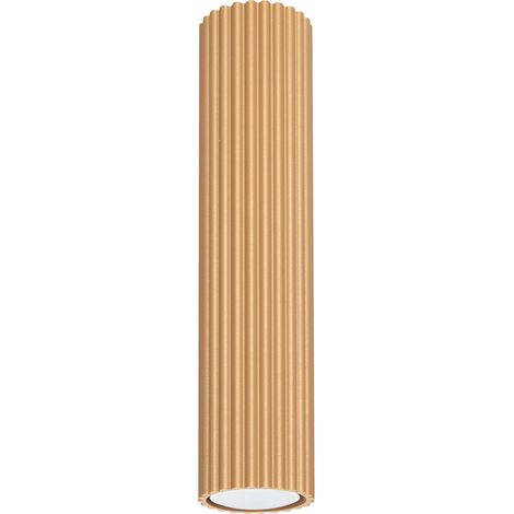 Lámpara de techo Karbon dorado aluminio 1xGU10 6.5cm Sollux
