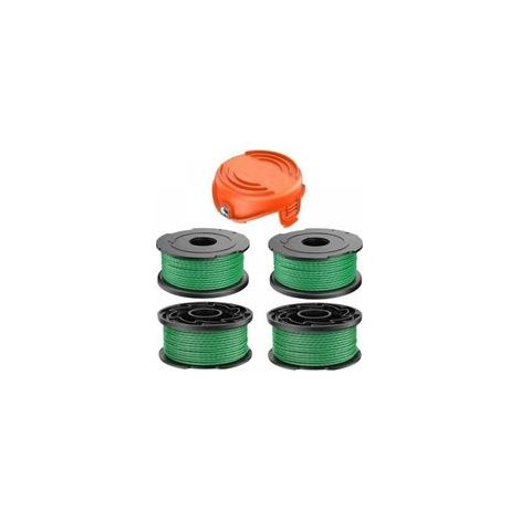 Bobina di filo per decespugliatori a batteria Black & Decker GL7033 GL8033 GL9035 A6486, 2,0 mm, 6,1 m, bobina di filo di ricambio per Black & Decker A6486 (4 + 1 pezzi) - Crezuo (1/4)