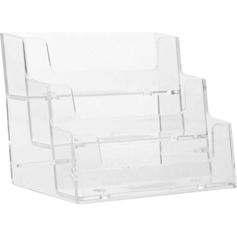Boîte de rangement pour cartes de visite, porte-cartes de table, organisateur de cartes transparent, conteneur pour cartes transparentes-9.90X8.00X7.80CM