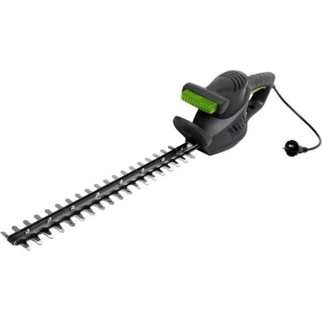 Supherba Tagliasiepi Elettrico 500W 51Cm - Leggero e Sicuro - Interruttore di Sicurezza - Taglio Bilaterale - Nero e Verde (1/5)