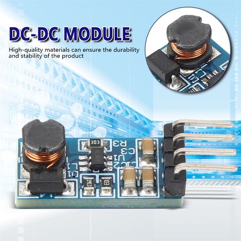 Lot de 2 cartes de conversion de tension, module élévateur DC-DC 3,3 V 3,7 V 4,5 V 5 V vers 12 V, module élévateur ultra-compact, module d'alimentation. (1/4)