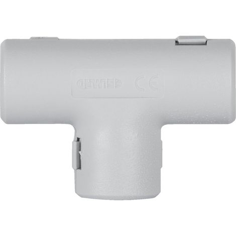 Té ouvrable pour tube - Diamètre du tube : 32 mm - Coloris : gris - Type de conditionnement : sachet - Conditionnement : 5 - GEWISS
