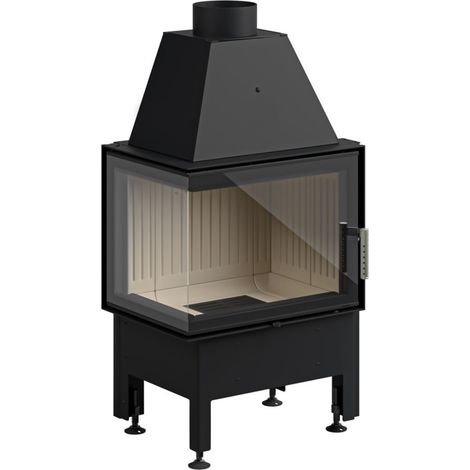 Estufa de leña de esquina Smart 2L/PXT 57 cm - Ángulo: Izquierdo