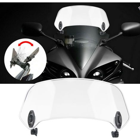 Verstellbarer Universalclip für Motorradwindschutzscheiben mit transparentem Fenster (1/5)