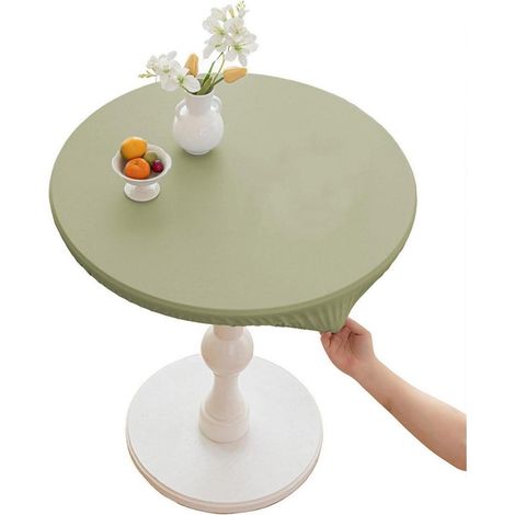 Nappe ronde en polyester, imperméable, 90cm, Vert