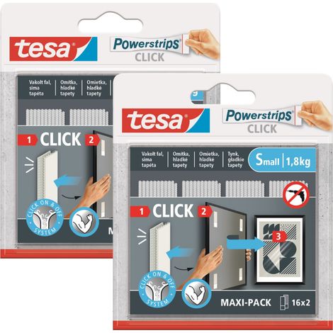 TESA Velcro auto-adhésif avec colle pour coller des photos, 16 paires, taille S x2 (1/5)