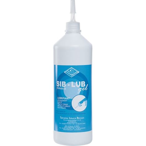 Lubrifiant gel pour tirage de fils et câbles 1 L – Spécial conduits électriques – Réduit la friction pour un tirage facile – Compatible avec tous les types de câbles – SIB