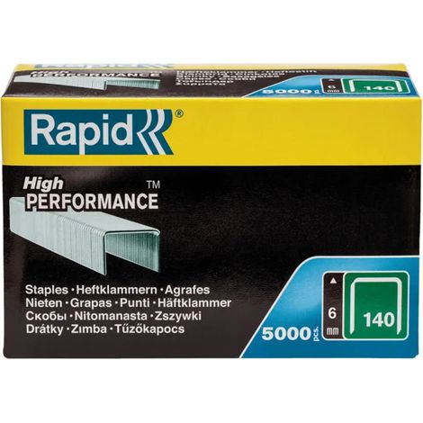 Graffettatrice rapid 140/6mm zincata precisione 5000 pz