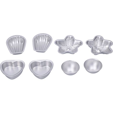 Moule à gâteau professionnel en alliage d'aluminium, portable, pour pâtisserie maison, lot de 12 moules à boules de sel de bain DIY (1/5)