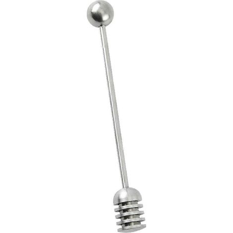 Bâtonnets mélangeurs à miel en acier inoxydable argenté pour usage domestique (lot de 2) (1/5)