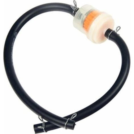 Filtre à carburant 6 mm avec durite et coupelle, filtre de remplacement pour petits moteurs, tondeuses et équipements thermiques (1/5)