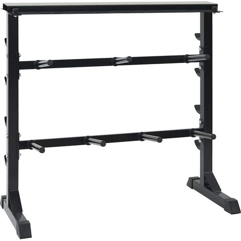Hantel Rack Schwarz 99 x 45 x 95,5 cm Pulverbeschichteter Stahl