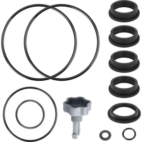 12 Pièces Joint Pompe Piscine Intex, Kit Réparation Piscine, Pompes À Filtre À Sable Intex Pièces De Rechange 25013, 11228 11412 Joints Toriques & Soupape De Décharge d'air (1/5)