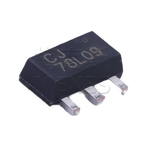 Changdian/Changjing CJ78L09 Spannungsregler, SOT-89-3 dreipoliger SMD-Transistor, elektronisches Bauteil (5 Stück zum Zusammenbauen).