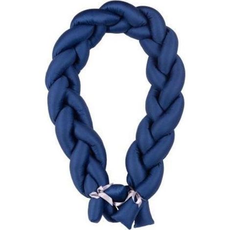 Protège lit tresse satin, longueur. 200 cm