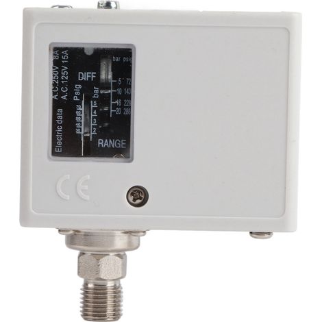 Interrupteur de pression 20KG kit noyau 100% cuivre IP40 sécheur chaudière refroidisseur d'eau contacteur AC125V AC250V raccord 1/4 pouce (1/5)