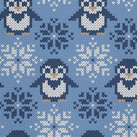 Outdoor Dekostoffe Oxford - Motiv Jacquard-Pinguin (1/5)