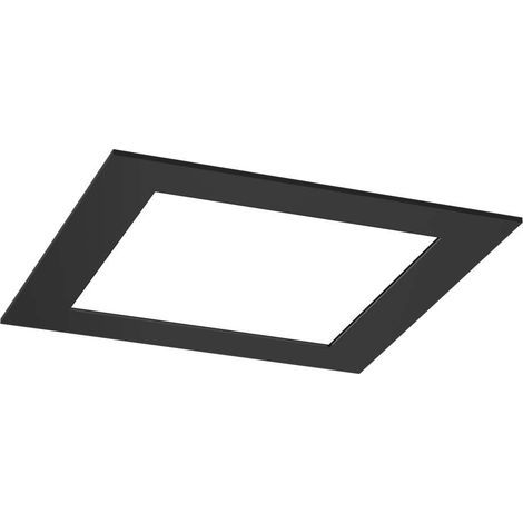 Faretto incasso quadrato nero per bagno LED 10W 3000K Shilo (1/2)