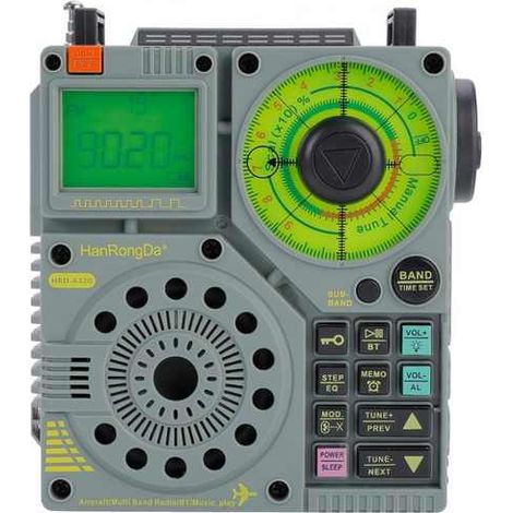 Radio a onde corte con Bluetooth e controllo APP, ricevitore portatile AIR AM FM VHF SW WB, Super Bass/6 EQ/registrazione stereo ricaricabile per emergenze radio ZWS-A320 (1/3)