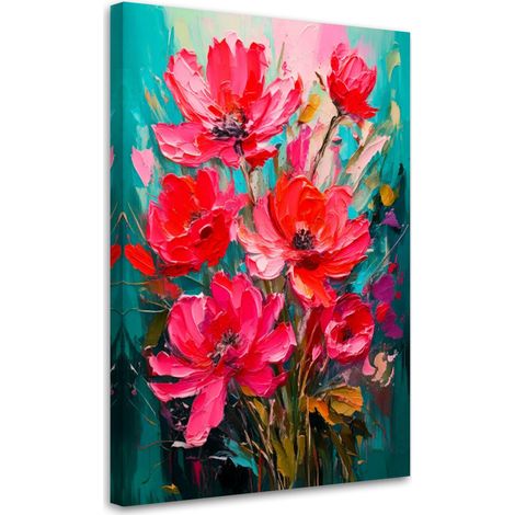 Wandbild Blumen Natur Aquarell 40x60 cm