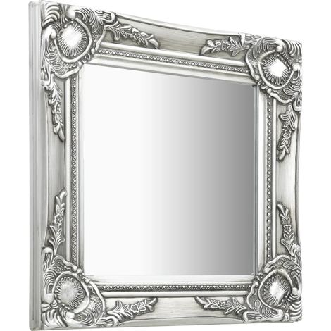 Maison Exclusive - Specchio da Parete Stile Barocco 40x40 cm Argento