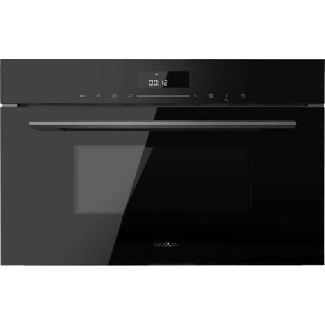 Cecotec – Four à micro-ondes encastrable 34L – Mode gril, décongélation, cuisson rapide – Minuterie électronique, commande tactile – Verre noir (1/5)