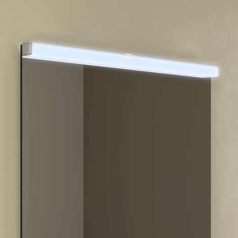 Leuchte OPTIMUS 800 CHROM GLÄNZEND, LED-Leuchte (15W-5700ºK) IP 44 800 x 25 x 25 mm (1/2)