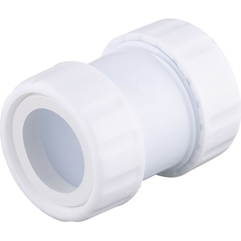 Noyon & Thiebault – Manchon PVC à écrous Ø40-32 – Raccord pour évacuation des eaux usées – Installation rapide avec colle PVC adaptée